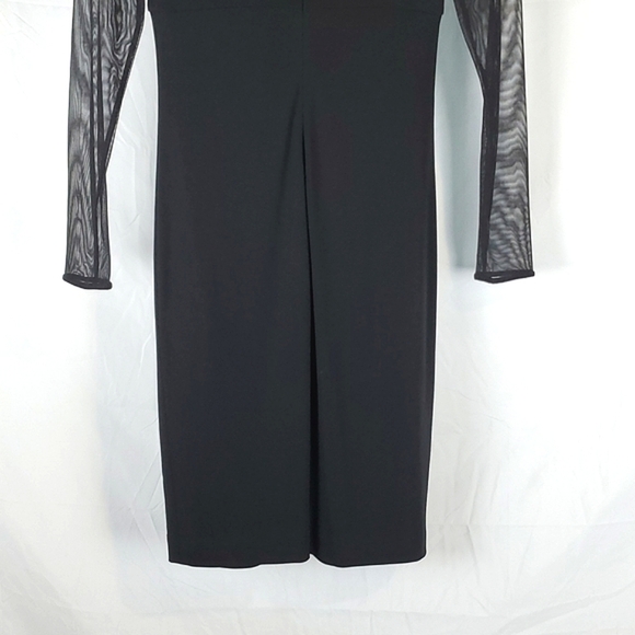 Kay‎ Unger Black Mesh Cocktail Dress - Picture 6 of 7